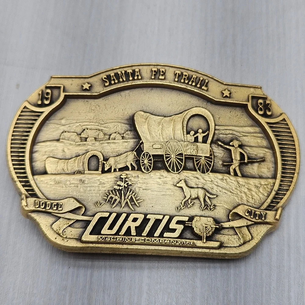 Santa Fe Trail 1983 Dodge City Kansas‎ Curtis Machine Company Belt Buckle